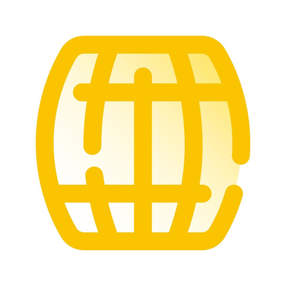 pulsar gradient style barile di birra in legno icon