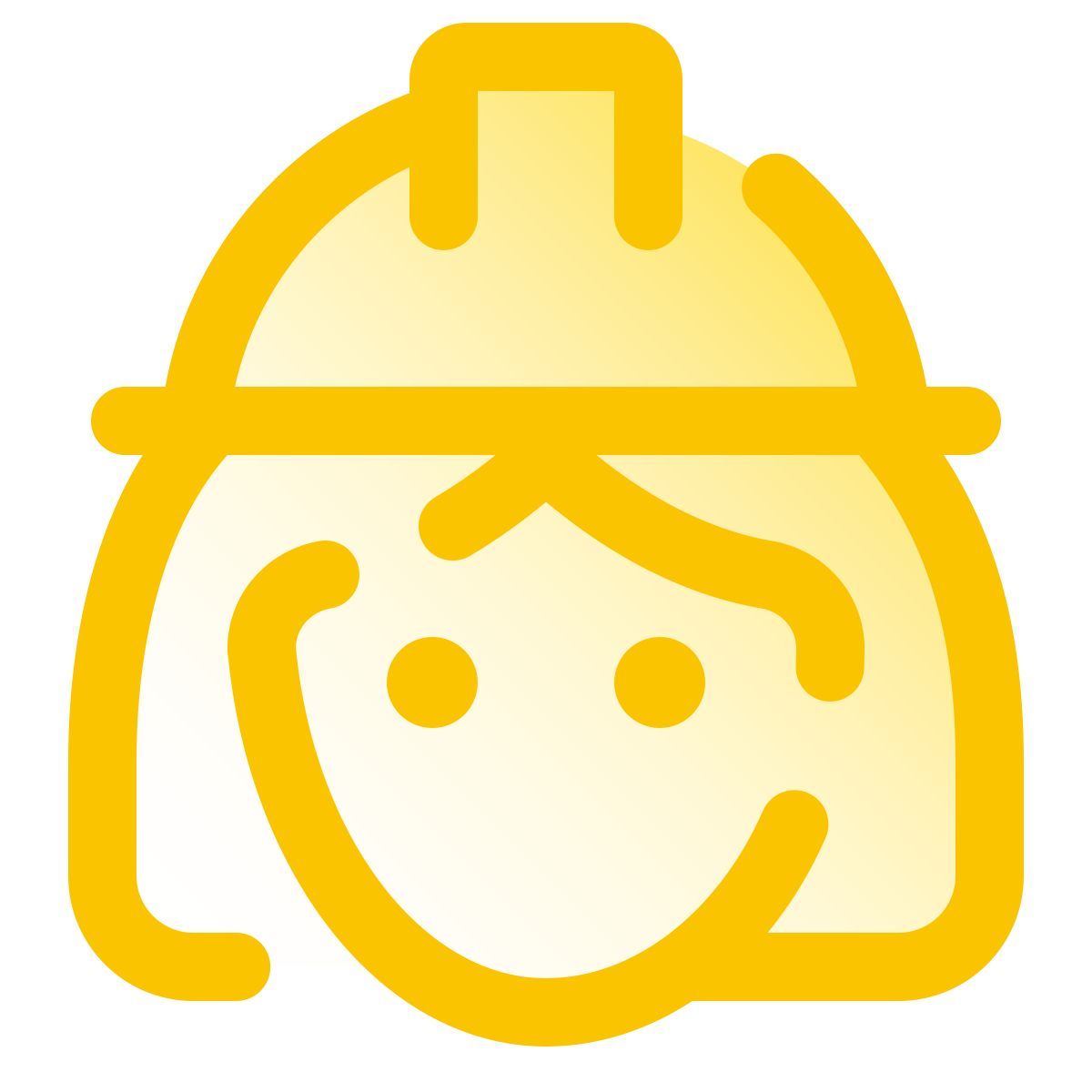 pulsar gradient style 노동자 여성 icon