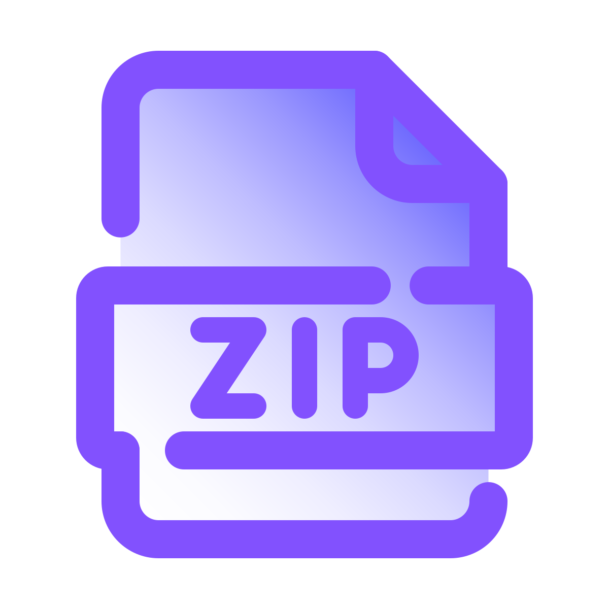 pulsar gradient style zip icon
