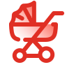 boy stroller icon