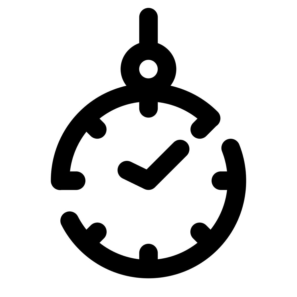 pulsar line style reloj de bolsillo icon