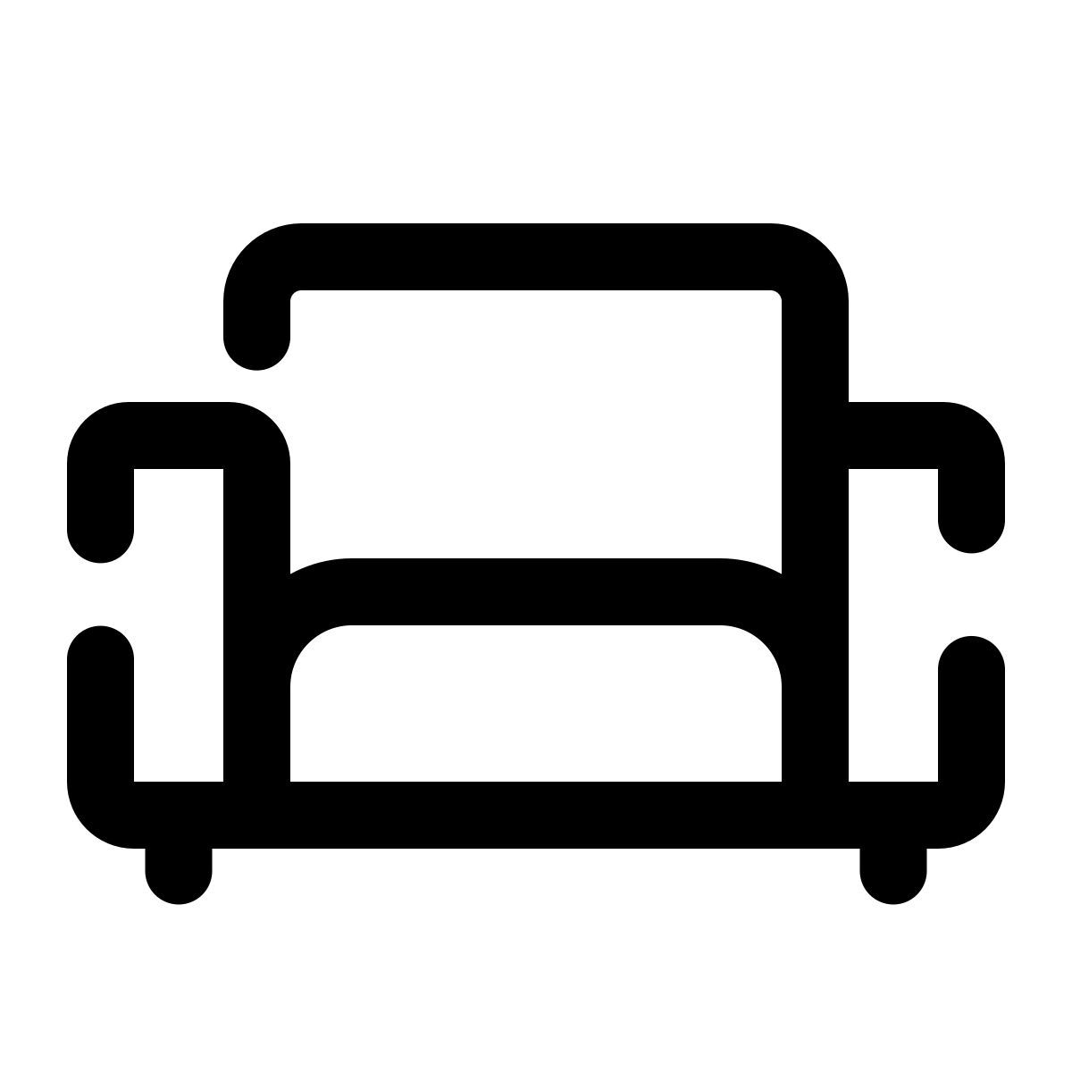 pulsar line style silla decorativa icon