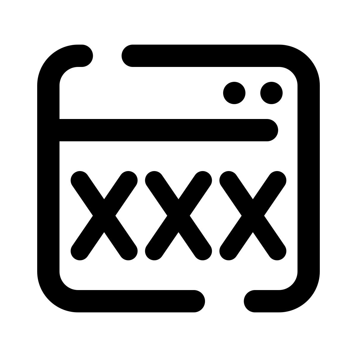 pulsar line style 成人内容 icon