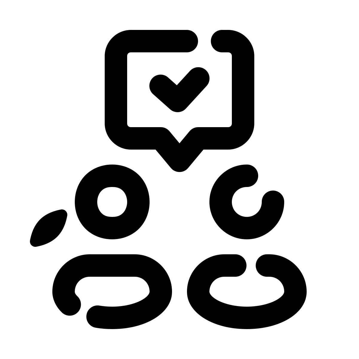 pulsar line style aceptar  icon