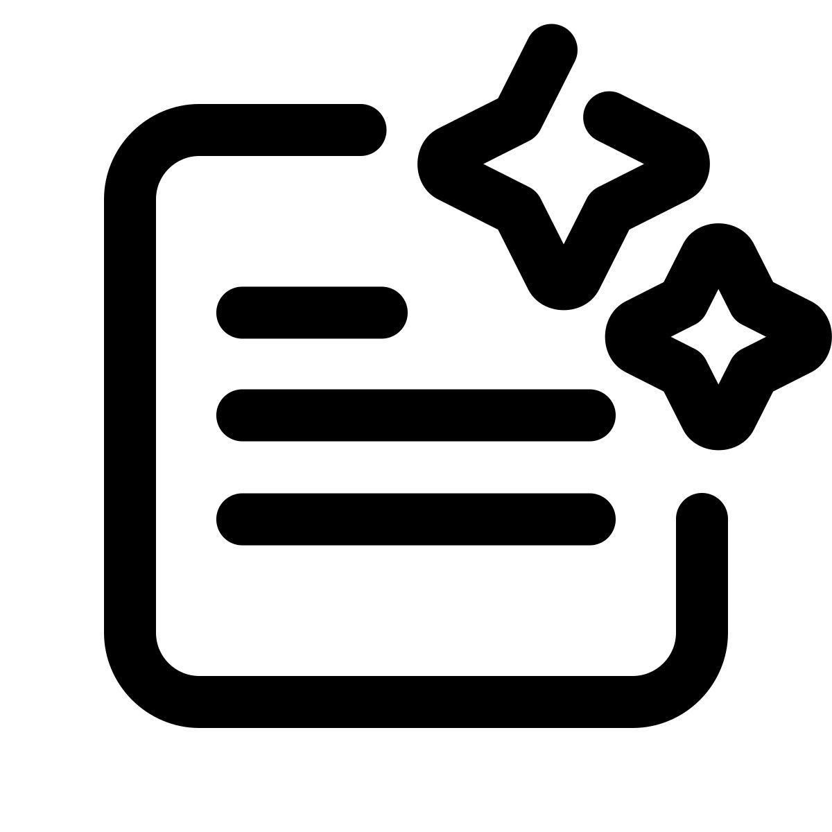 pulsar line style texte généré par l'ia icon