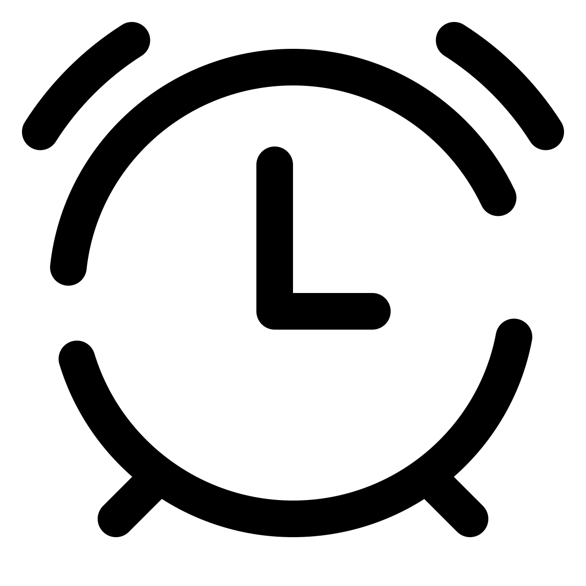 pulsar line style alarm clock icon