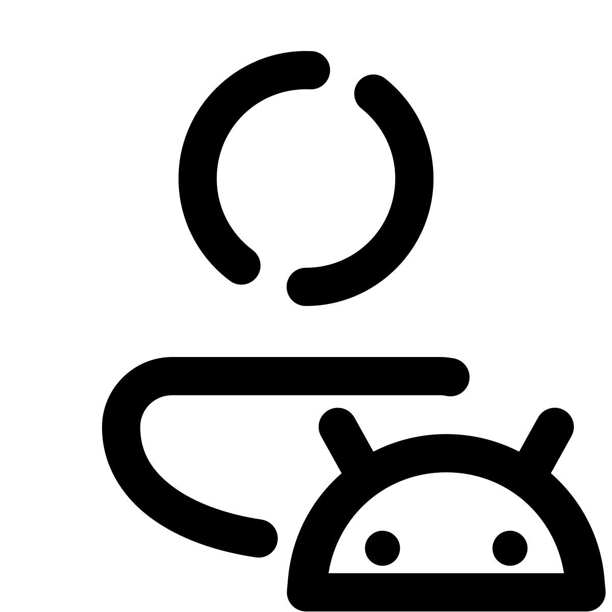 pulsar line style utente android icon