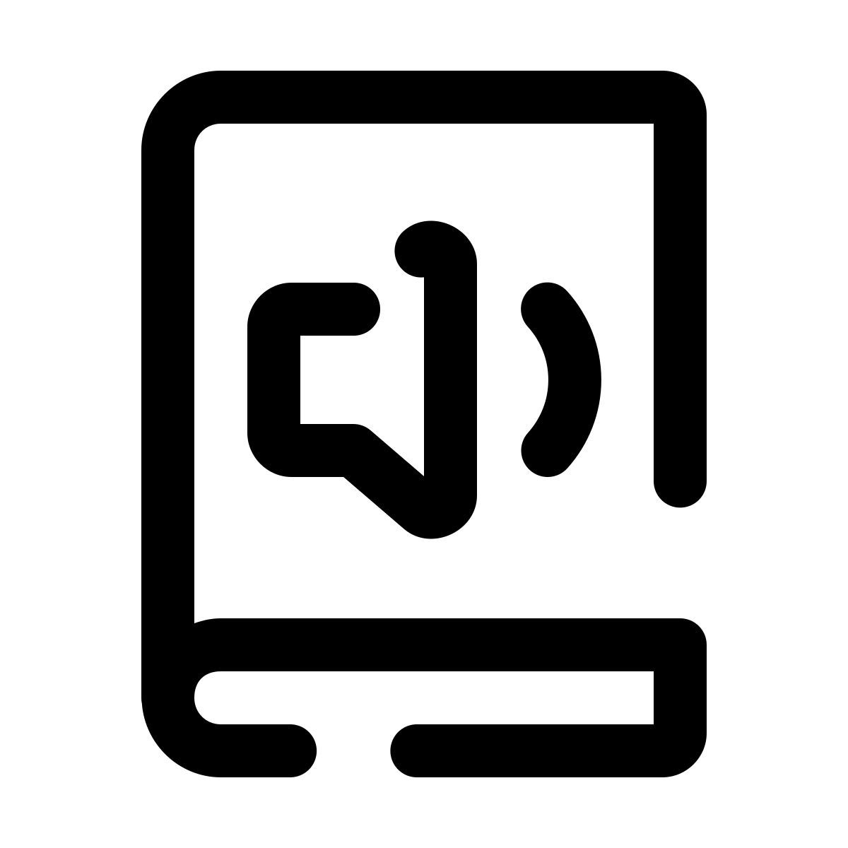 pulsar line style audio libro icon