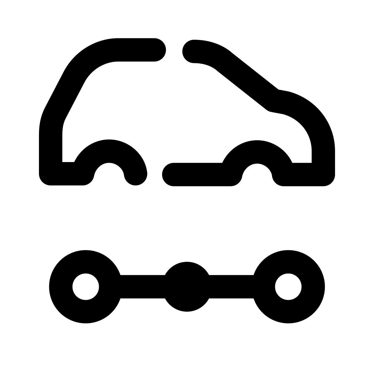 pulsar line style 자동차의 icon