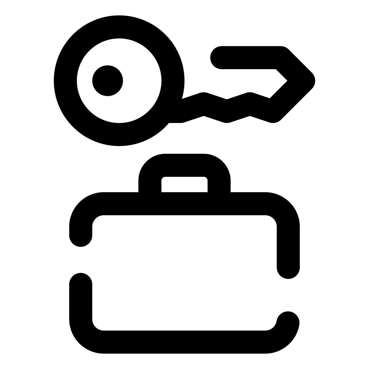 pulsar line style deposito bagagli icon