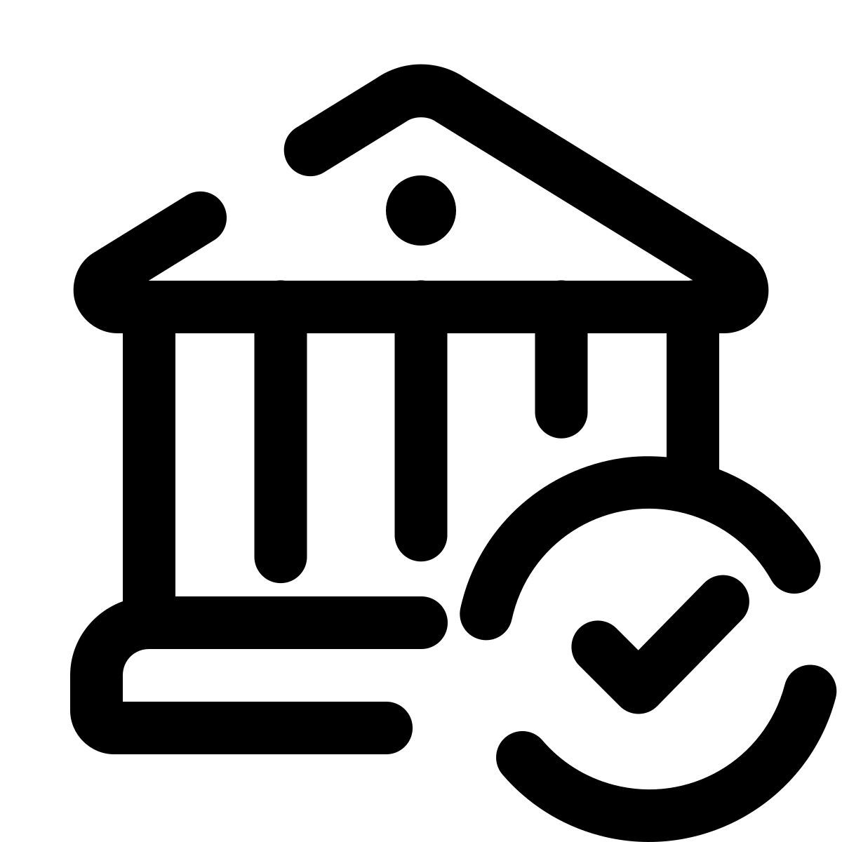 pulsar line style 은행 승인 icon