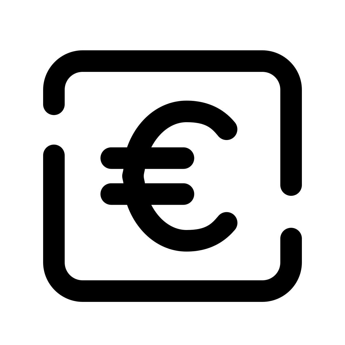 pulsar line style 은행 유로 icon