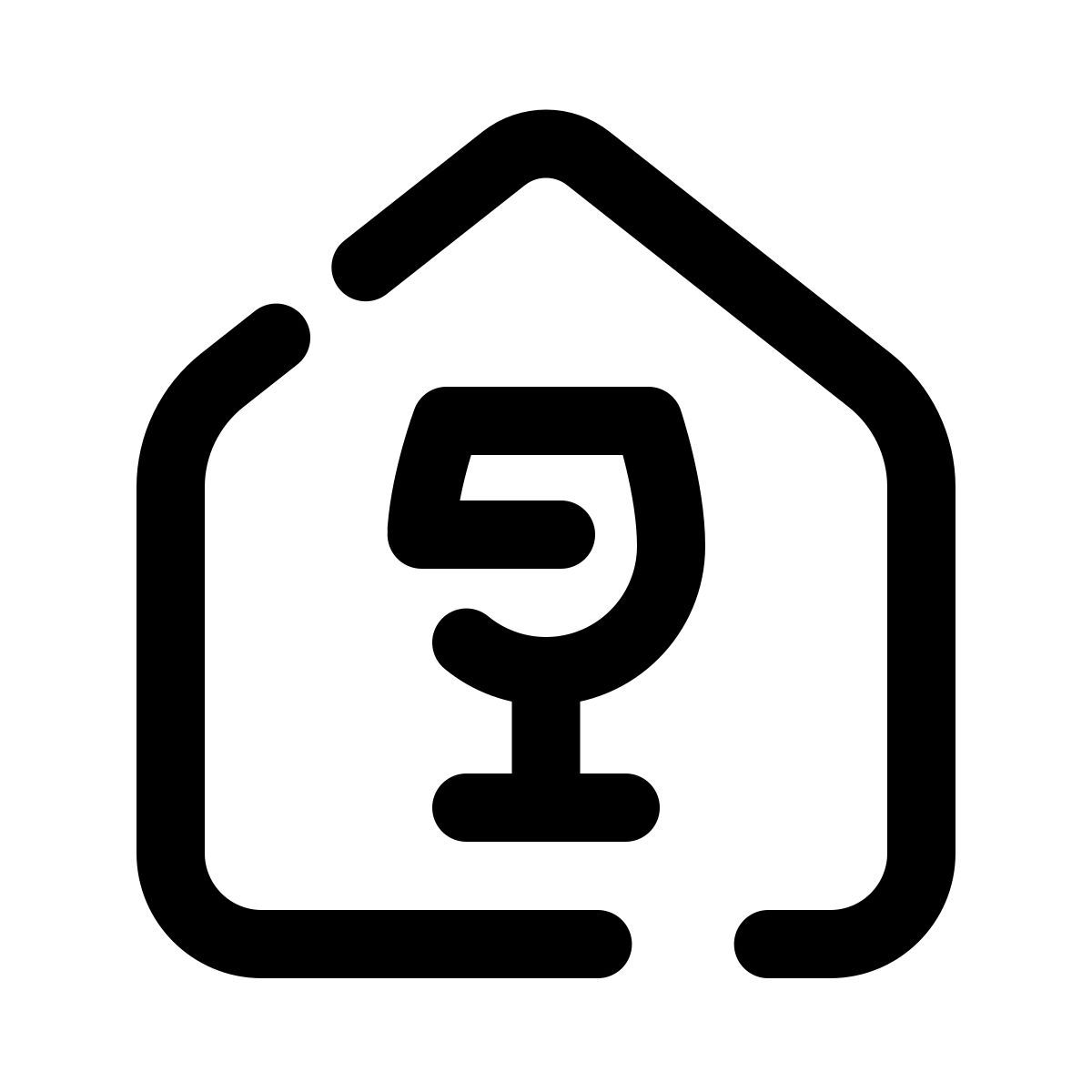 pulsar line style construcción de bares icon