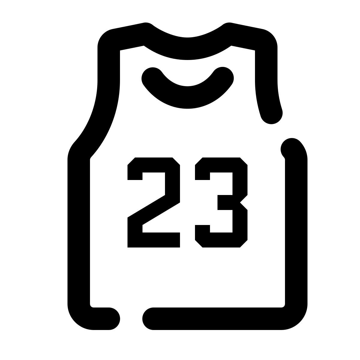 pulsar line style basketball jersey icon