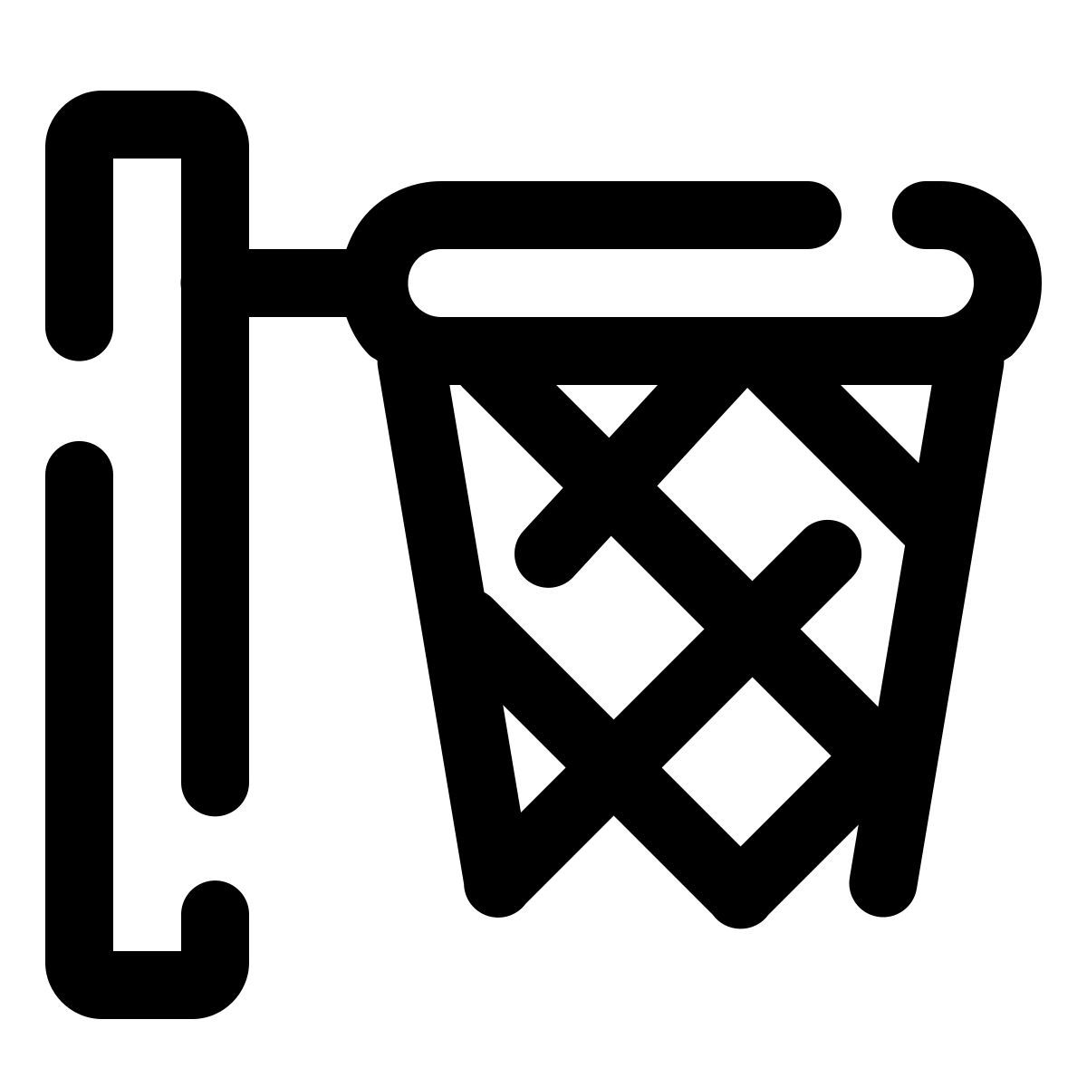 pulsar line style basketball net icon