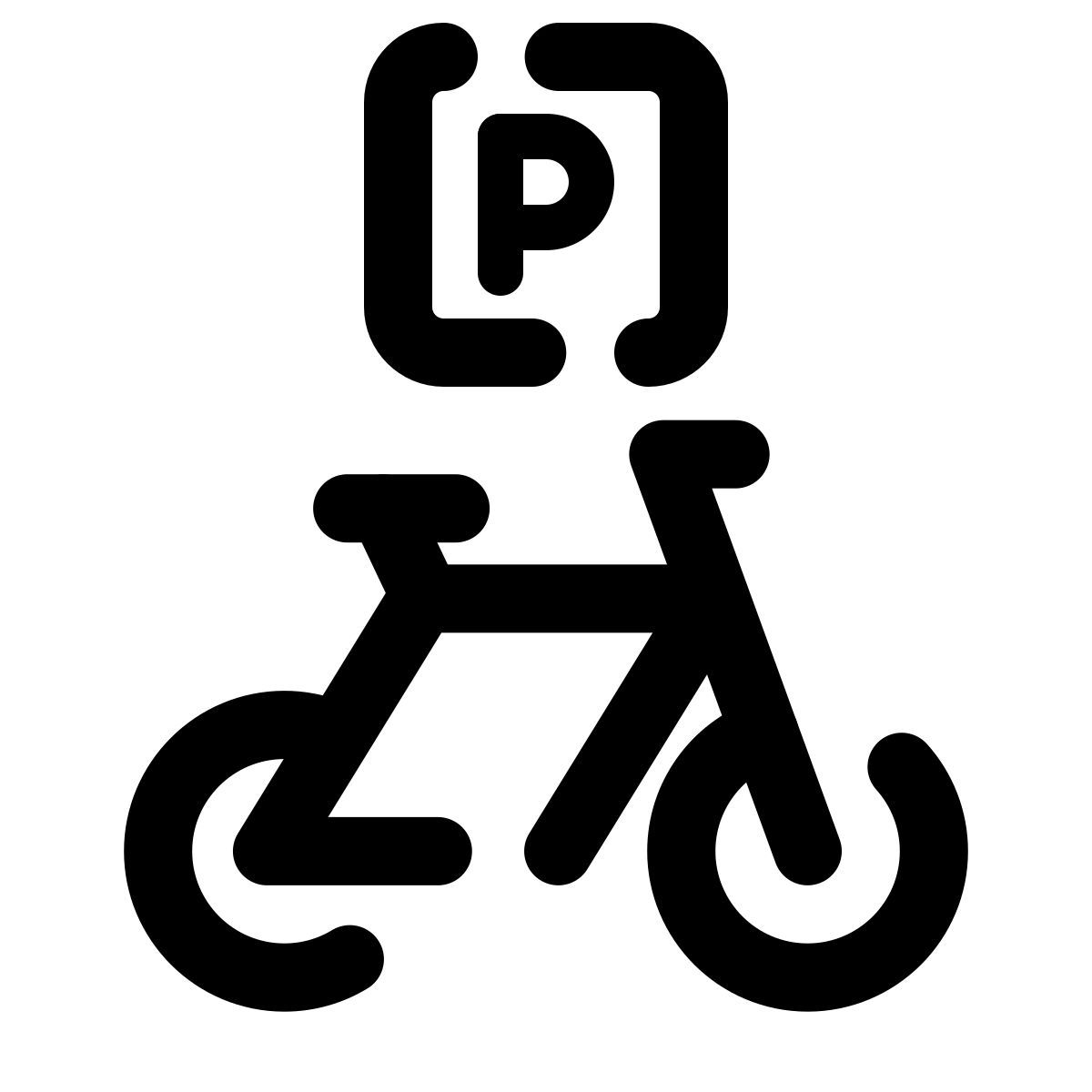 pulsar line style 自行车停放 icon