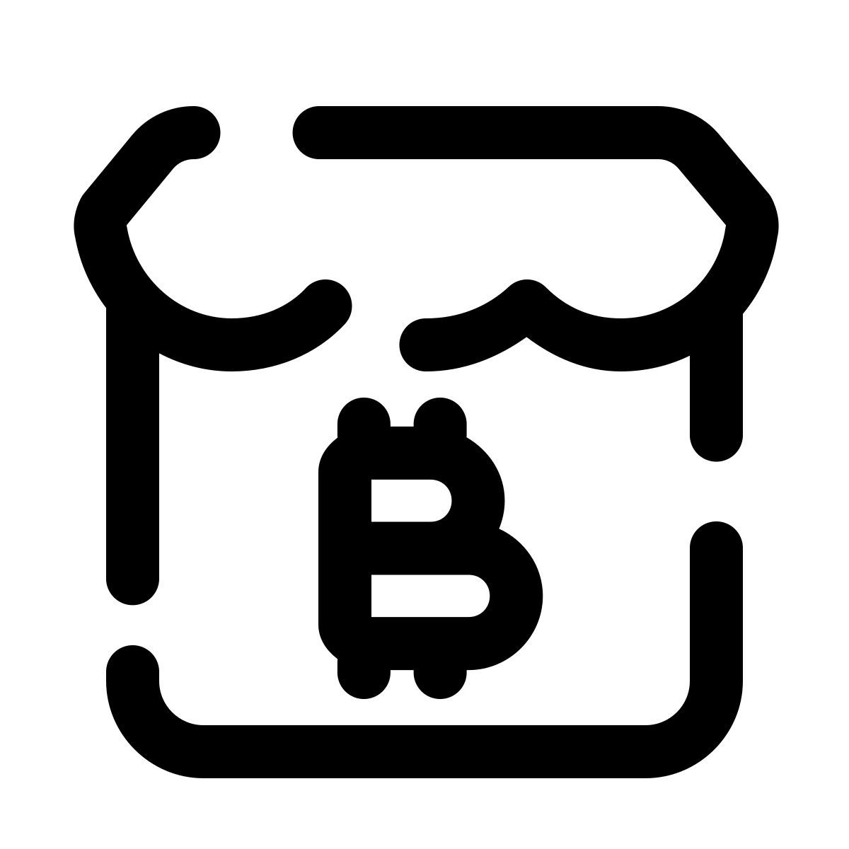 pulsar line style bitcoin market icon