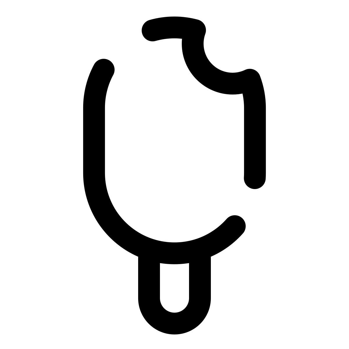 pulsar line style gebissener eis pop icon