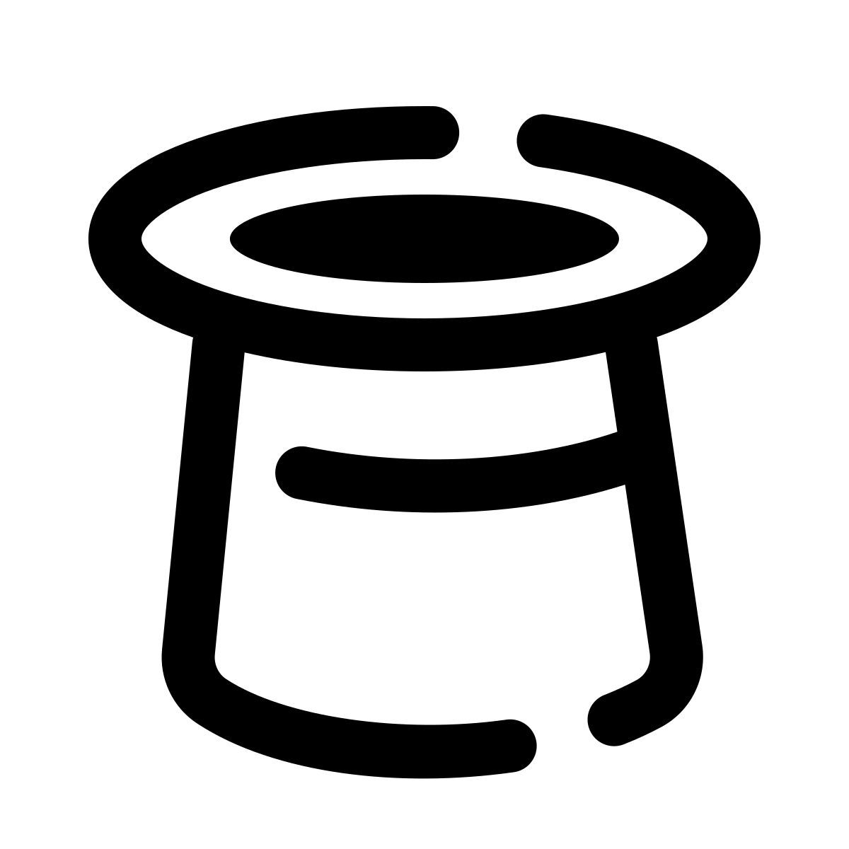 pulsar line style cappello nero icon