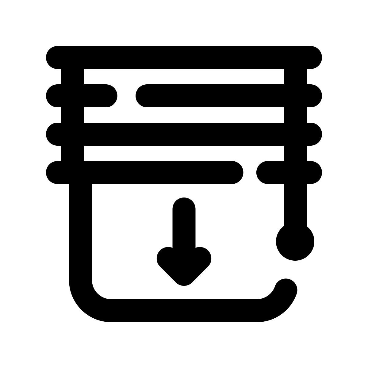 pulsar line style fermeture des volets icon