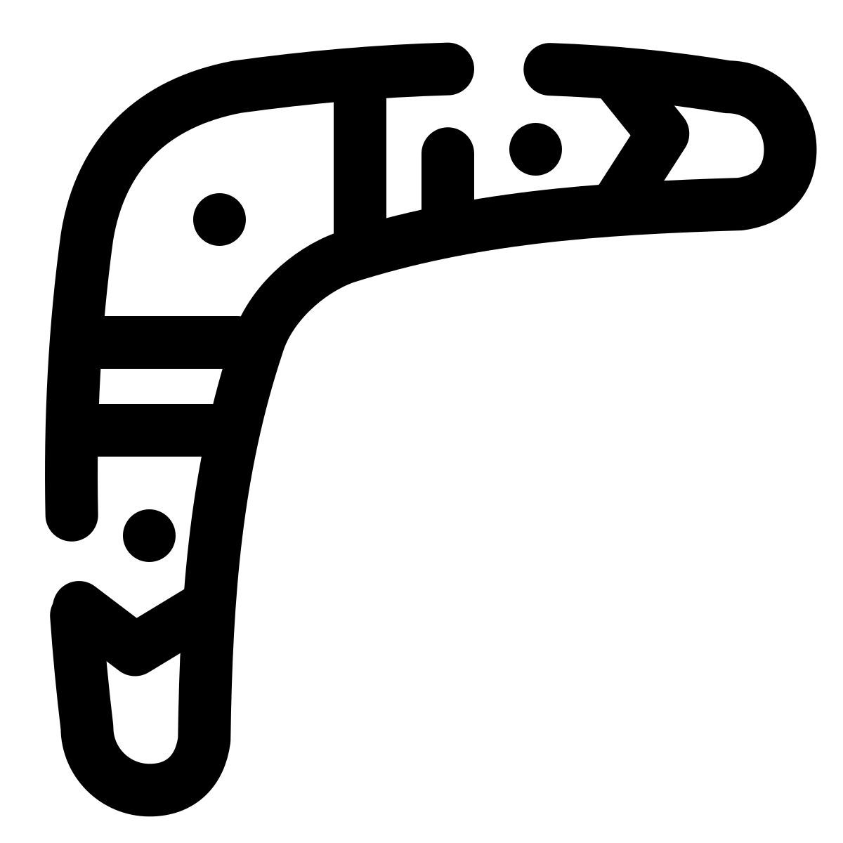 pulsar line style bumerang icon