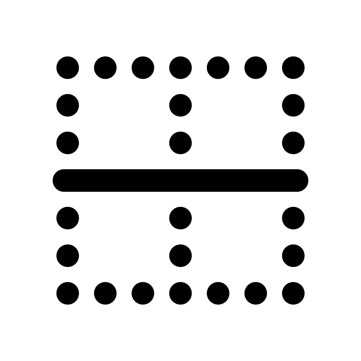 pulsar line style border horizontal icon