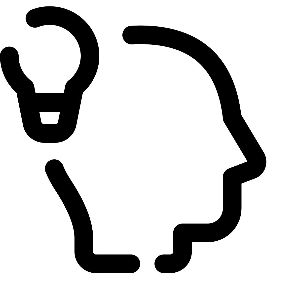 pulsar line style idea generation icon