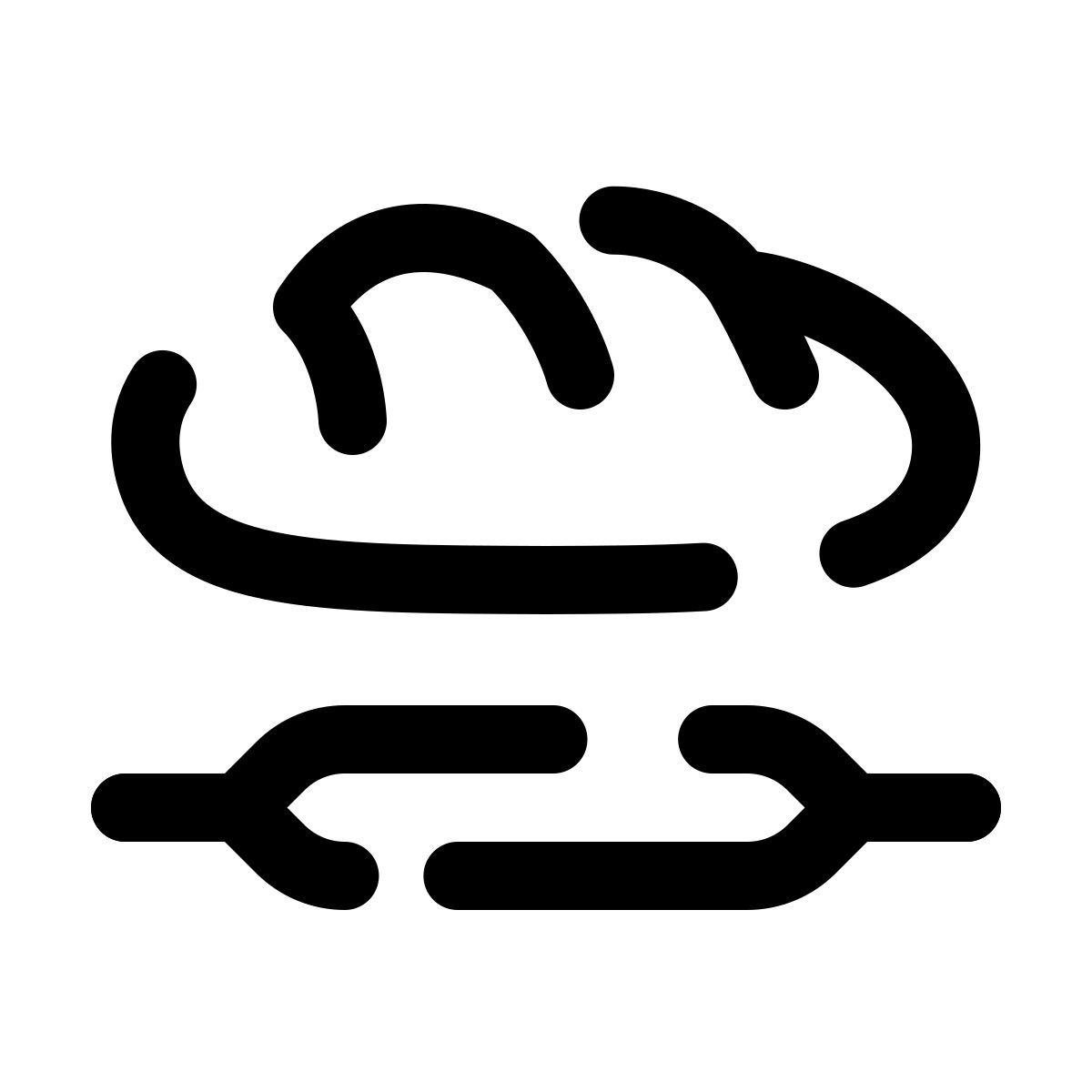 pulsar line style bread and rolling pin icon