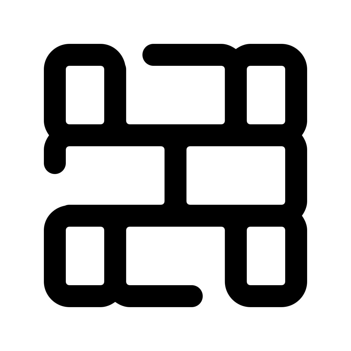 pulsar line style ladrillos icon