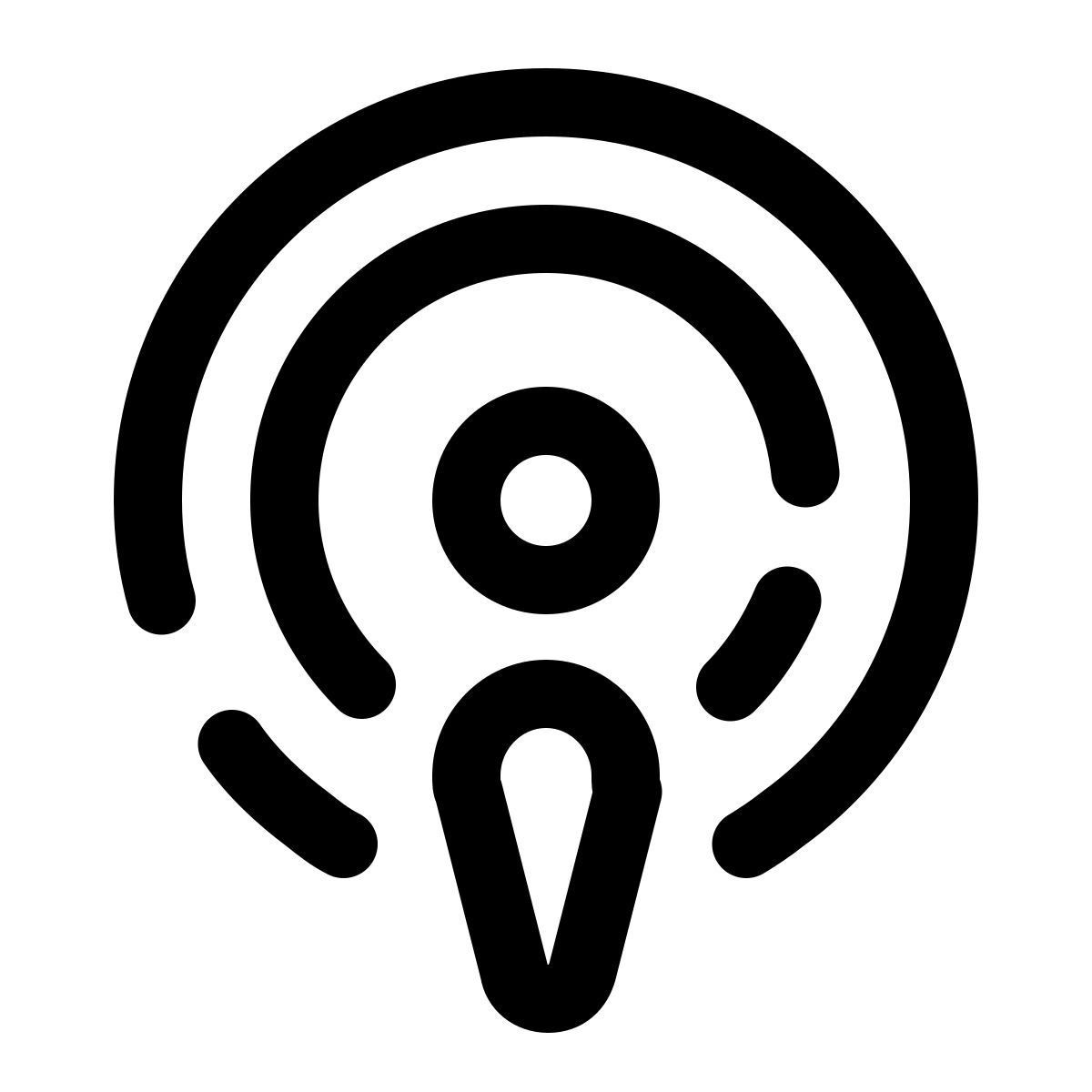 pulsar line style 浏览播客 icon