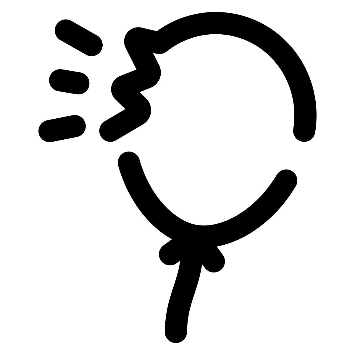 pulsar line style globo reventado icon