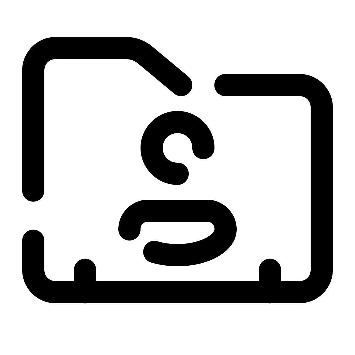 pulsar line style contacto de negocio icon