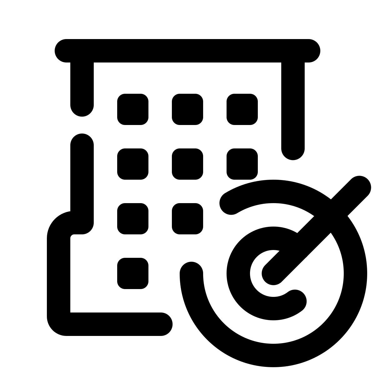 pulsar line style 商业目标 icon