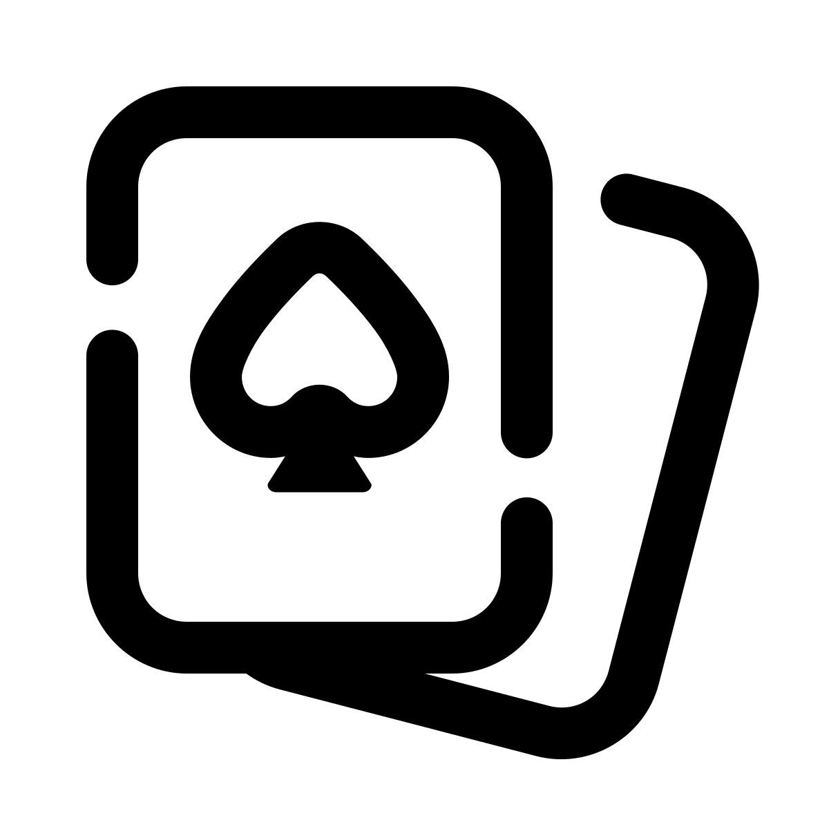 pulsar line style karten icon