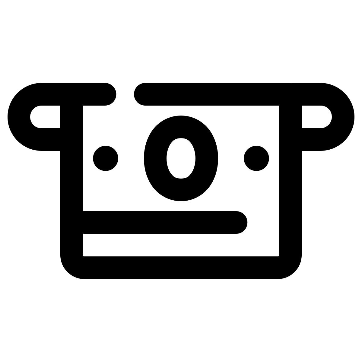 pulsar line style retiro de efectivo  icon