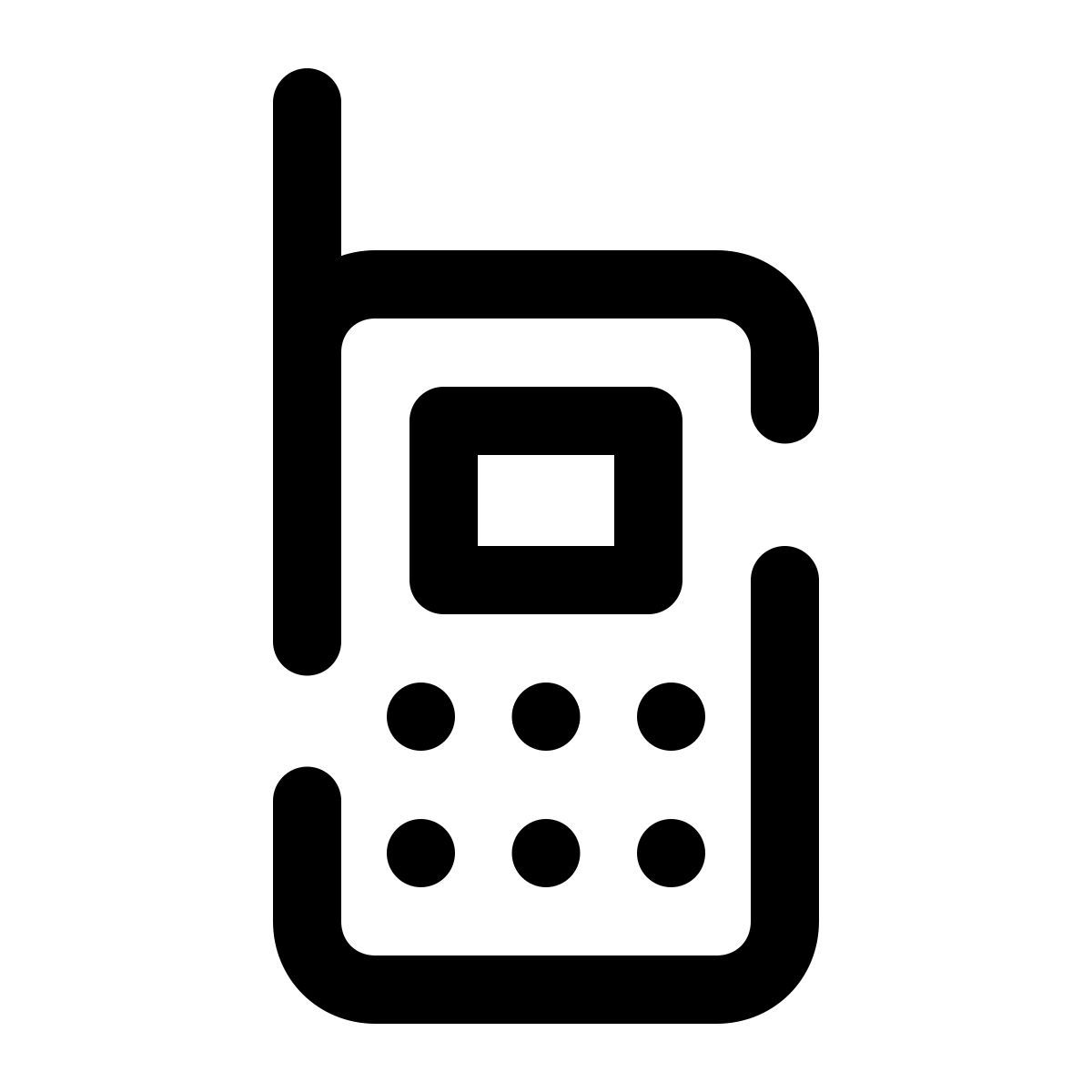 pulsar line style téléphone portable icon