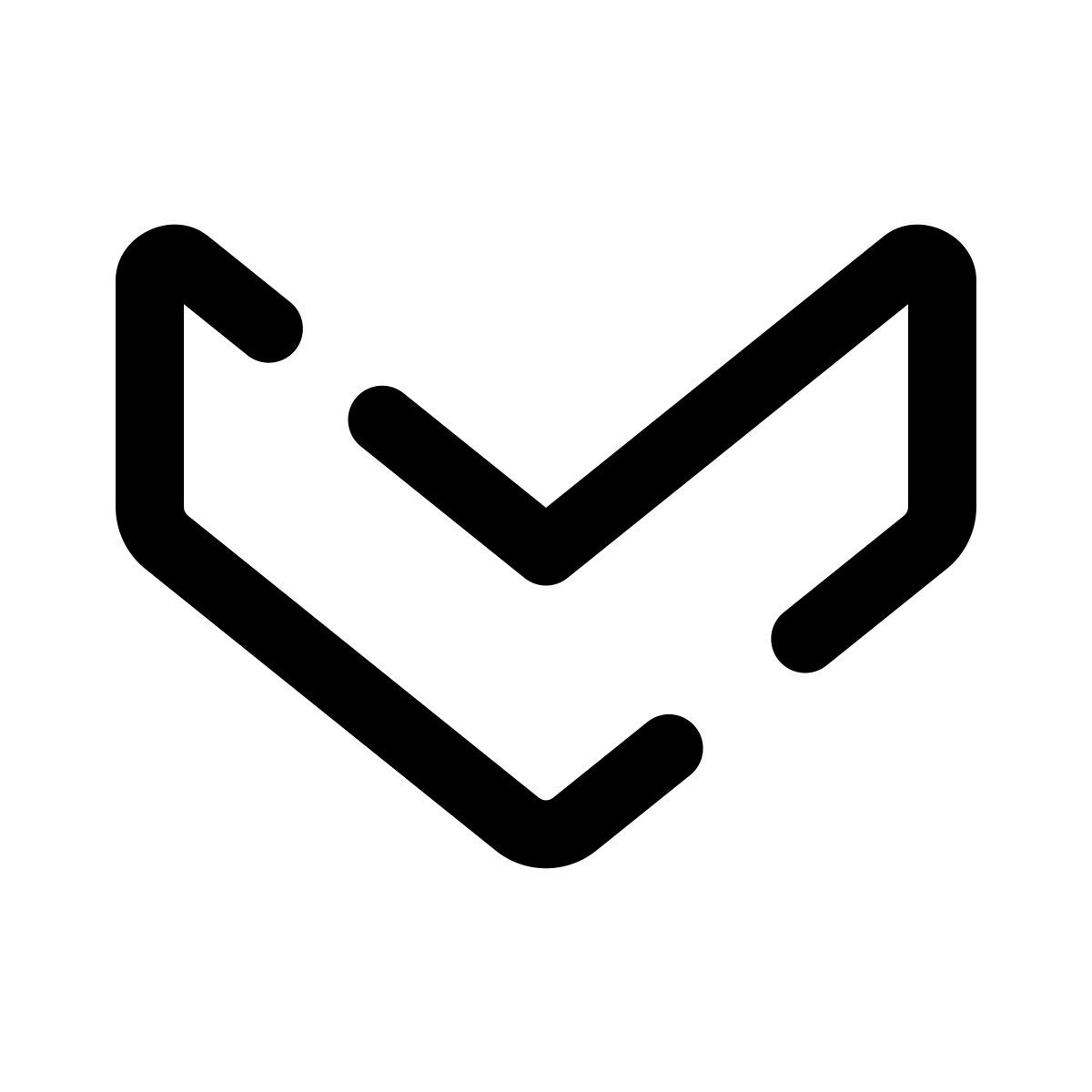 pulsar line style scorri giù icon