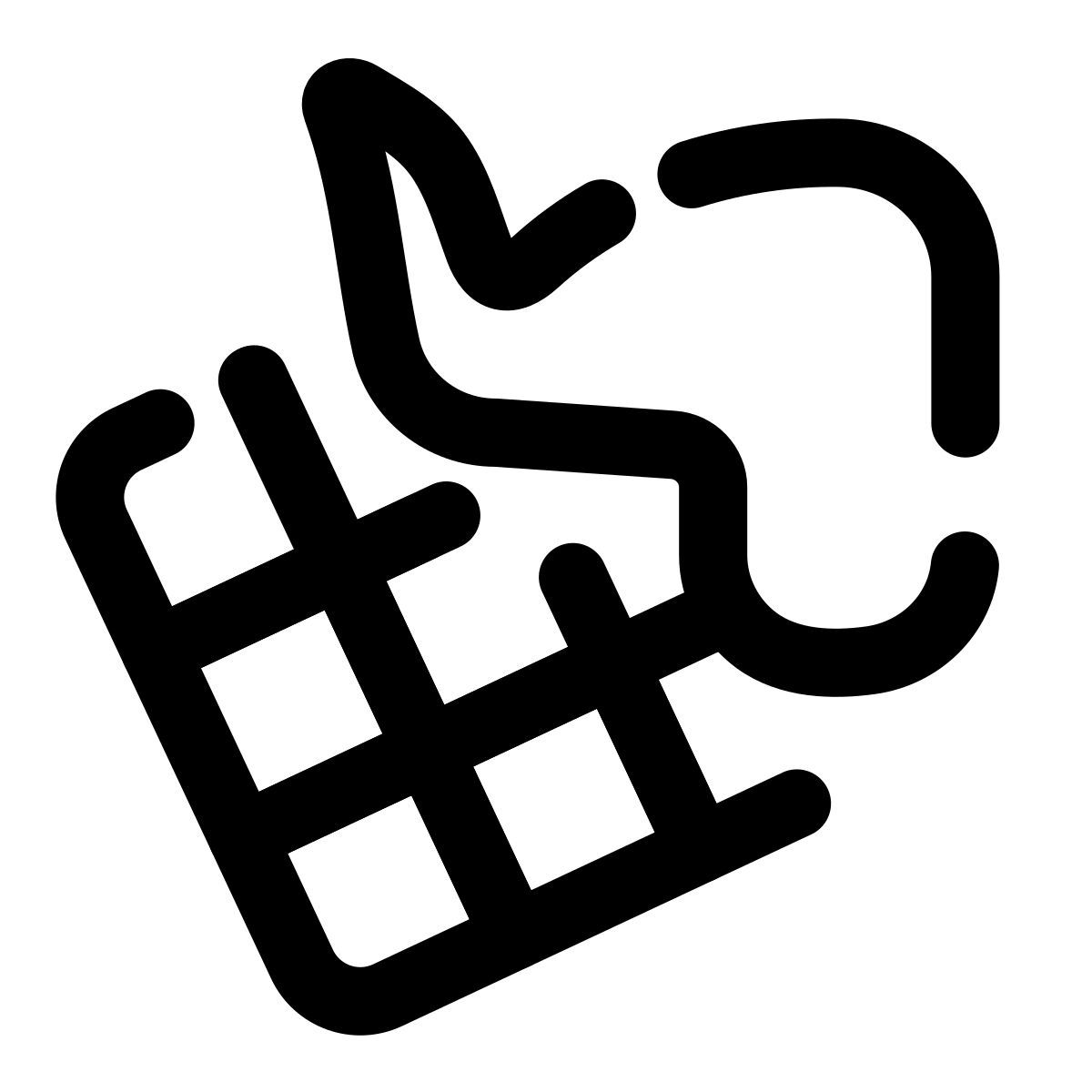 pulsar line style pollo y gofres icon