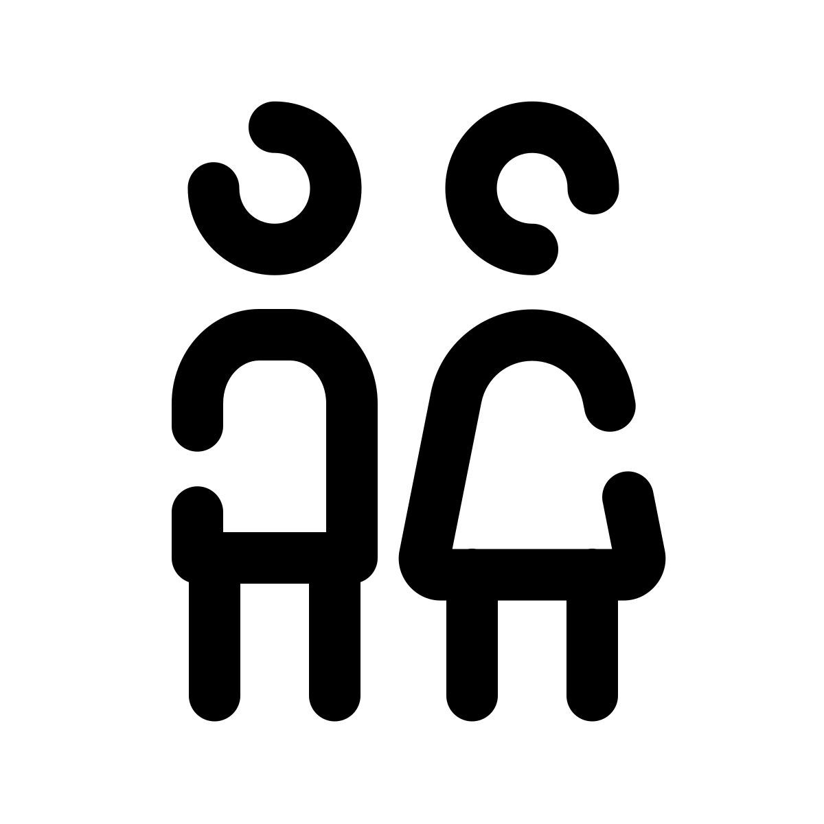 pulsar line style 孩子 icon