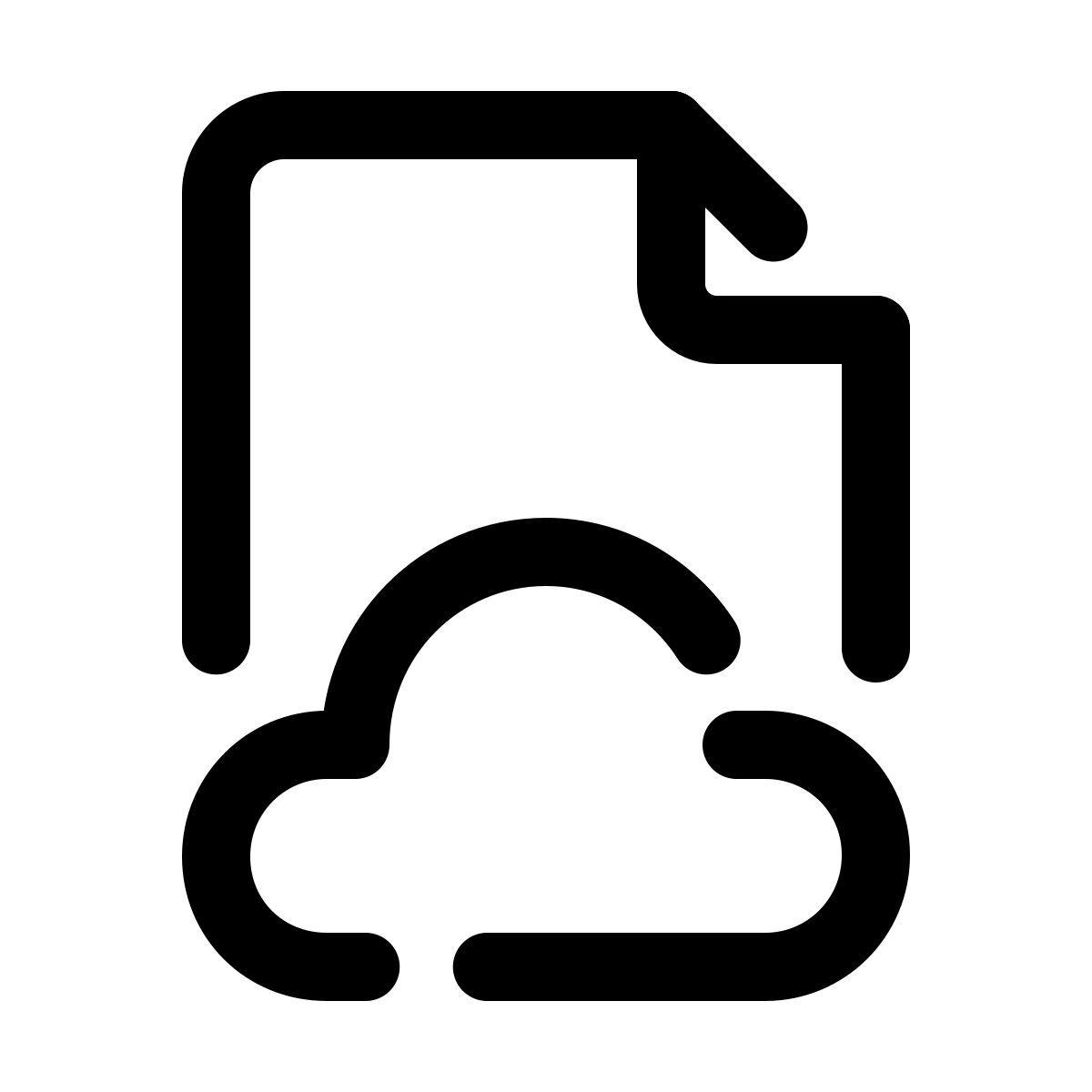 pulsar line style documento cloud icon