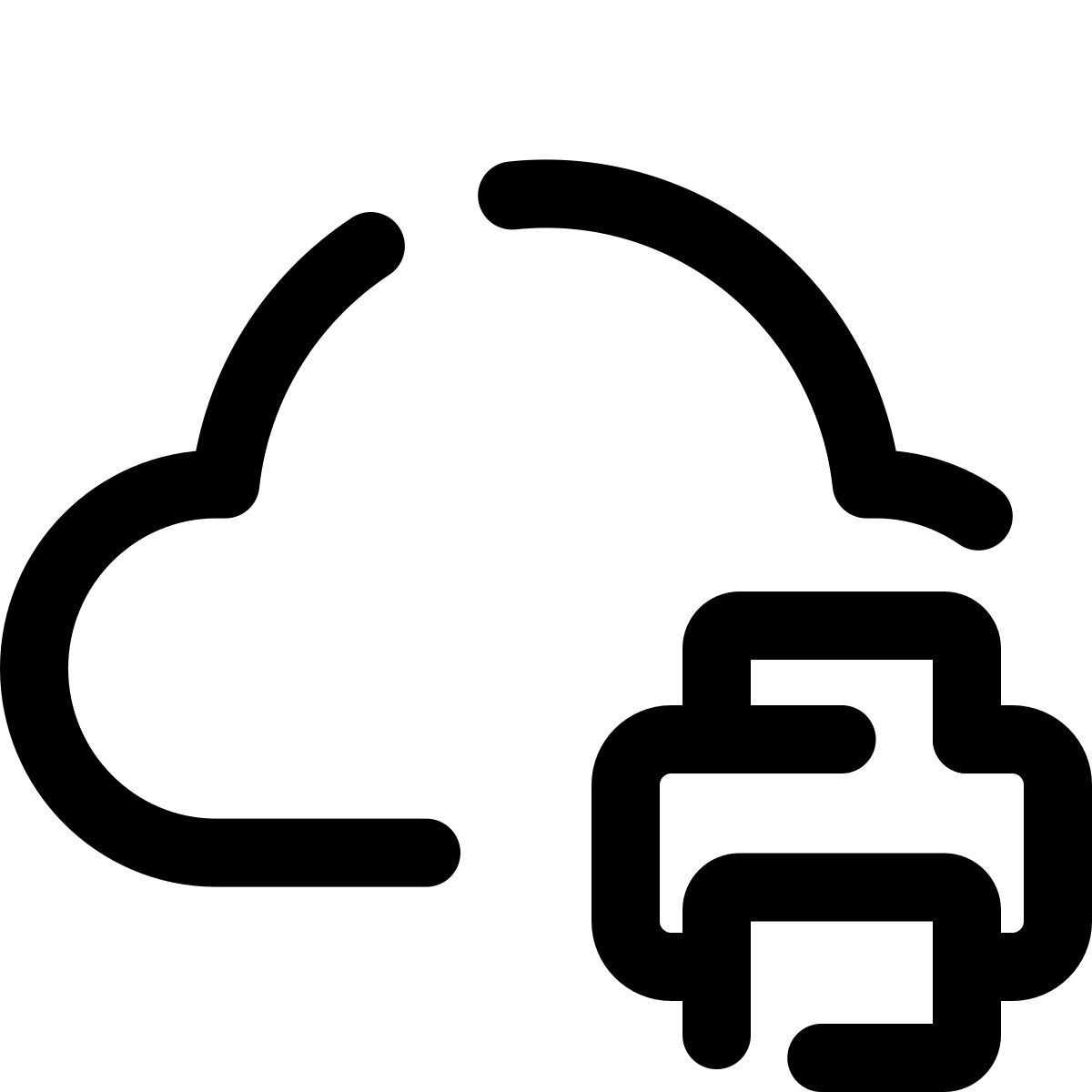 pulsar line style 云打印 icon