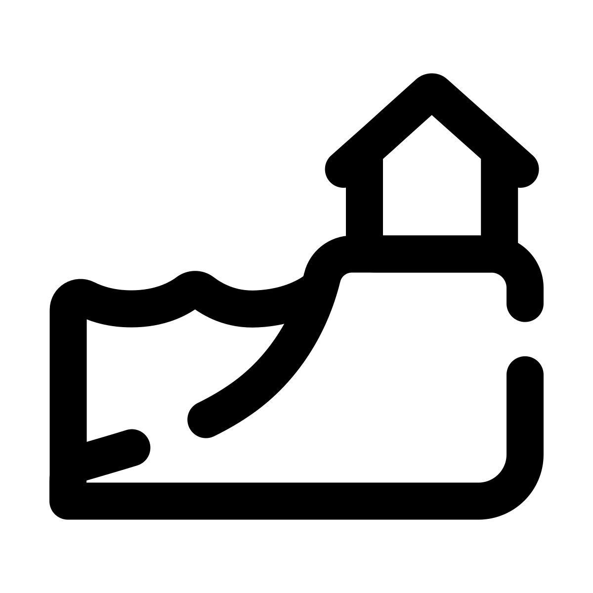 pulsar line style coastal icon