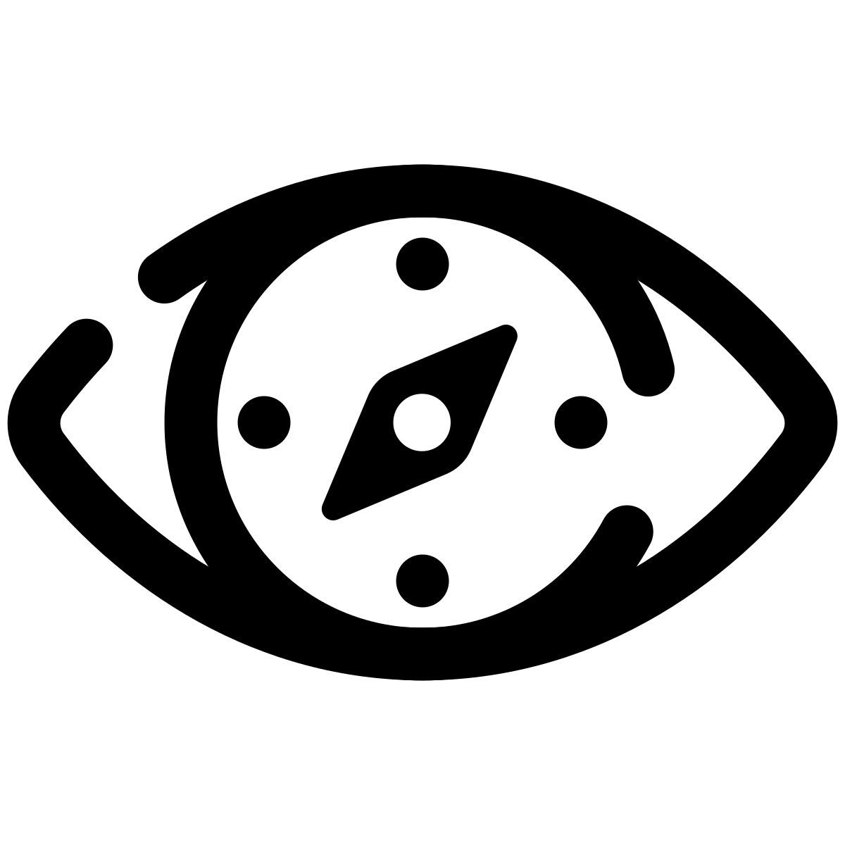 pulsar line style kompassauge icon