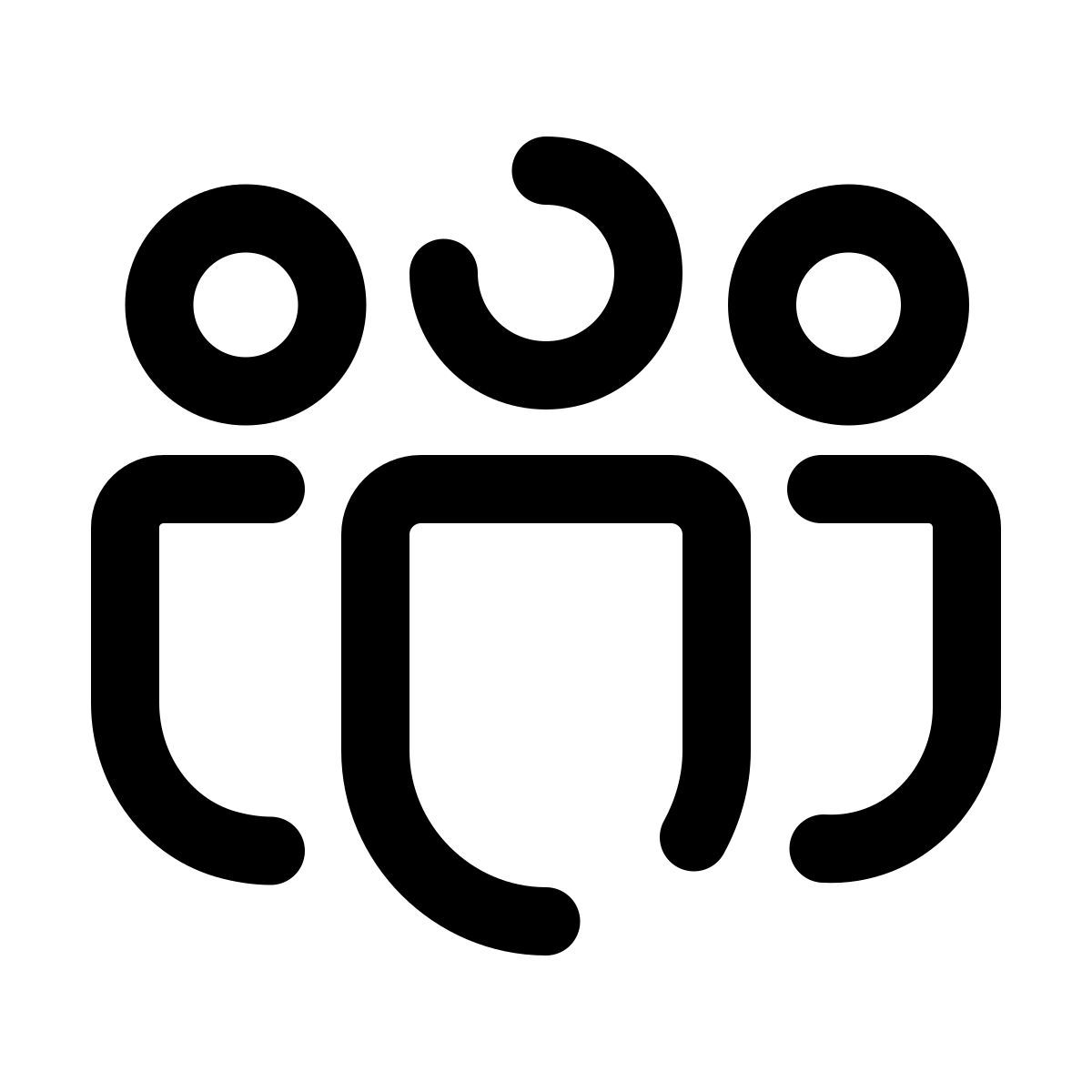 pulsar line style conferenza telefonica icon