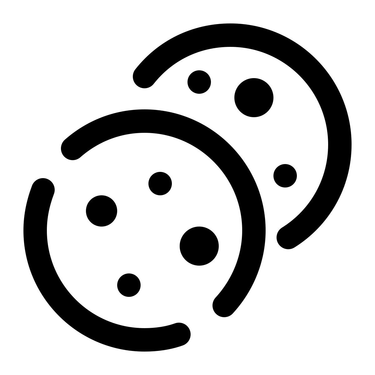 pulsar line style cookies icon