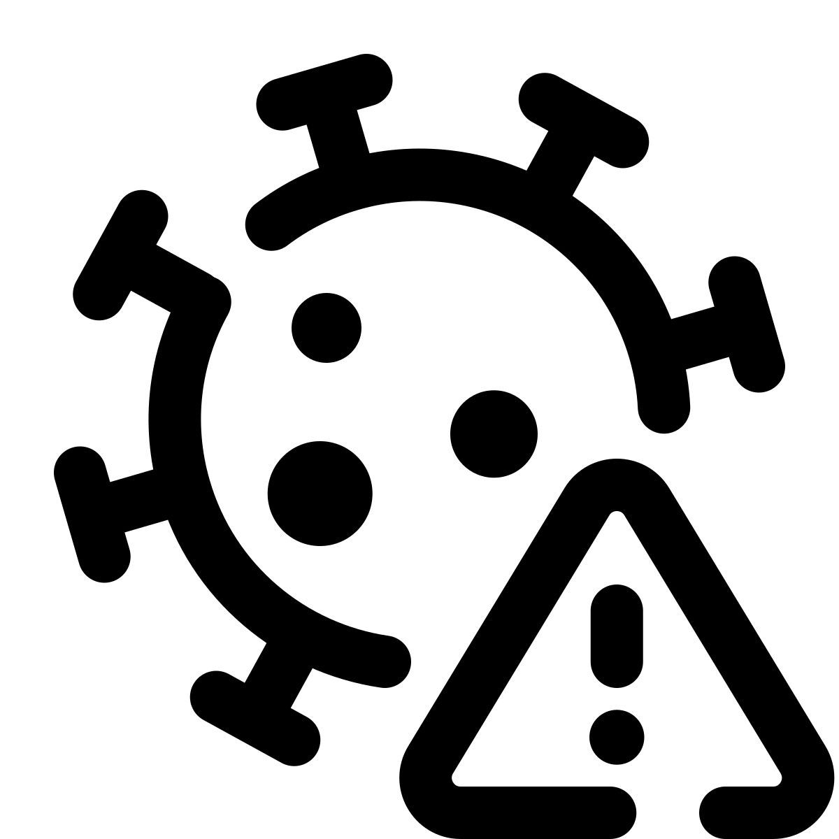 pulsar line style 冠状病毒警告 icon