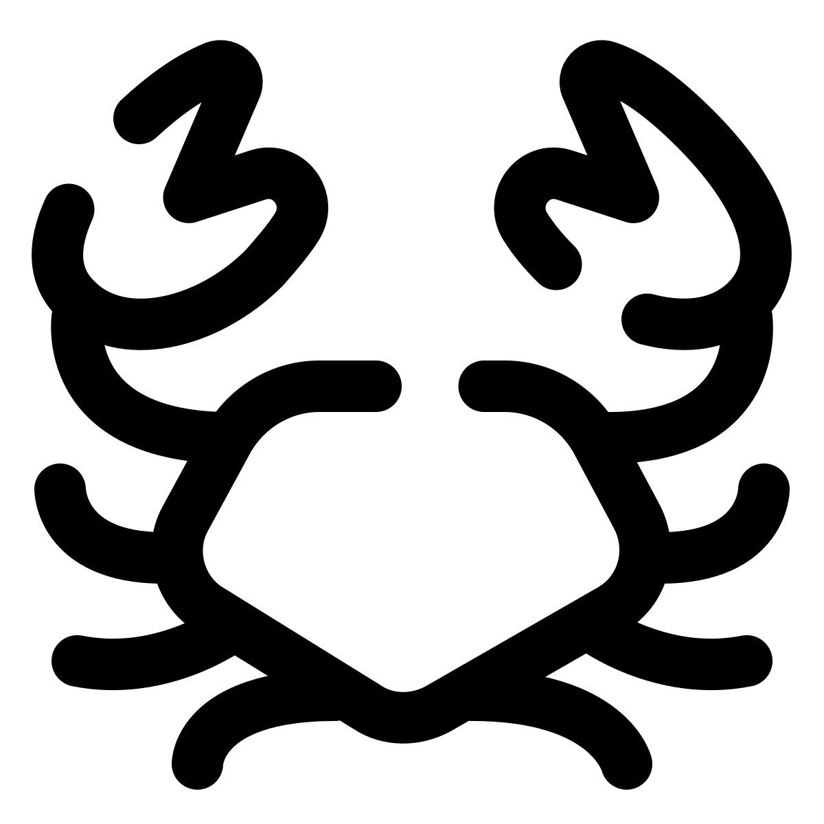 pulsar line style crab icon