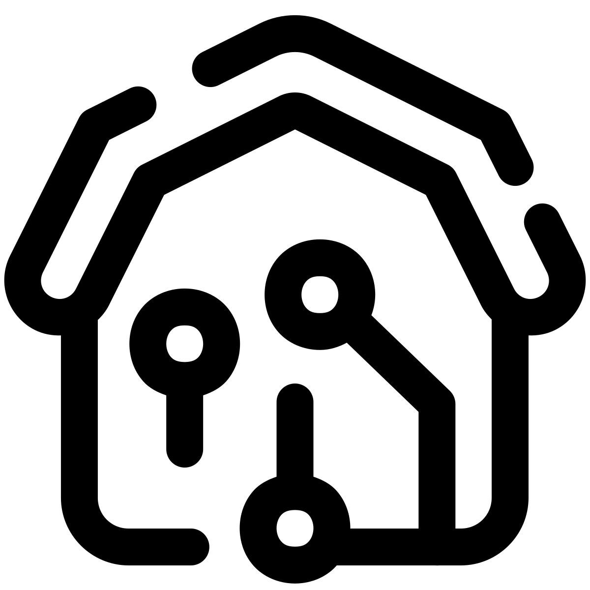 pulsar line style fattoria di criptovaluta icon