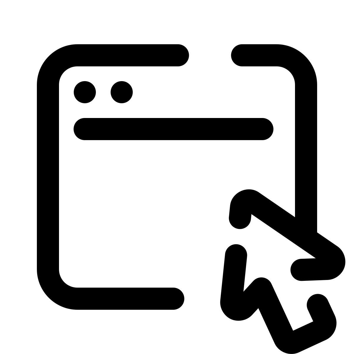 pulsar line style cursor na janela icon