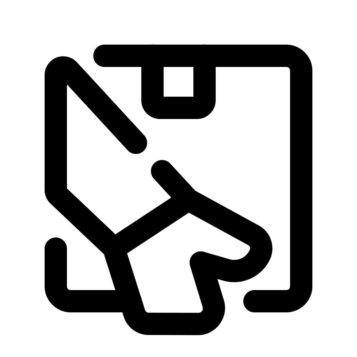 pulsar line style courrier icon